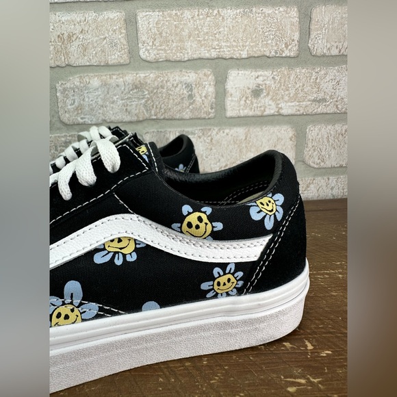 Vans Unisex Old Skool Trippy Grin Floral Skate Shoes W8.5 M7 - 0096 - Picture 4 of 7